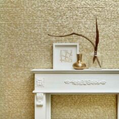 Interieur-Styling goldene Wand